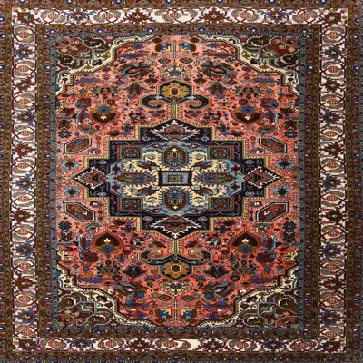 Tapis vert/bleu traditionnel