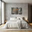 « Sleepy Hollow - Renard roux », triptyque d'art animalier de Mark Mueller, 91,4 cm x 61 cm-697372086