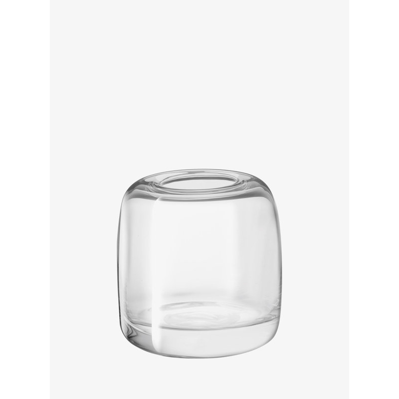 Melt Handcrafted Glass Table Vase, Clear