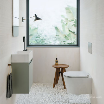 Lavabo de salle de bain mural Verso