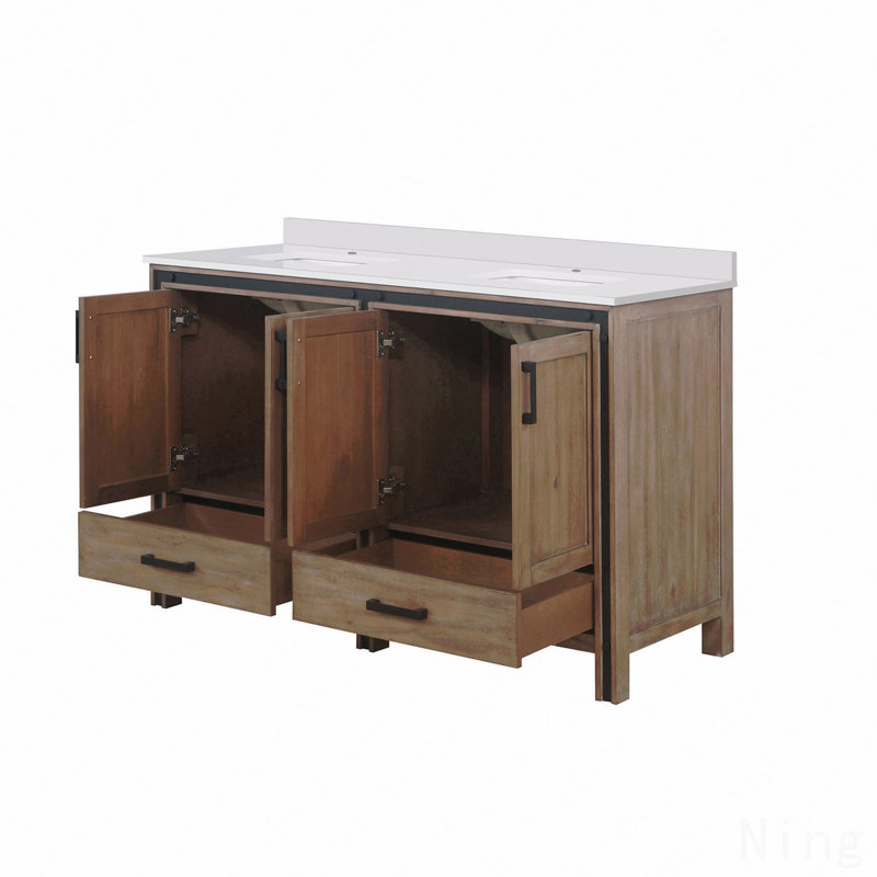 Meuble-lavabo double 60 po x P 22 po