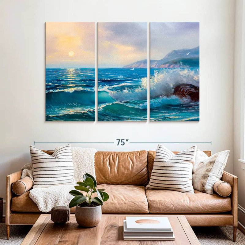 Gillard Morning Seascape, H 42 po x l 65 po