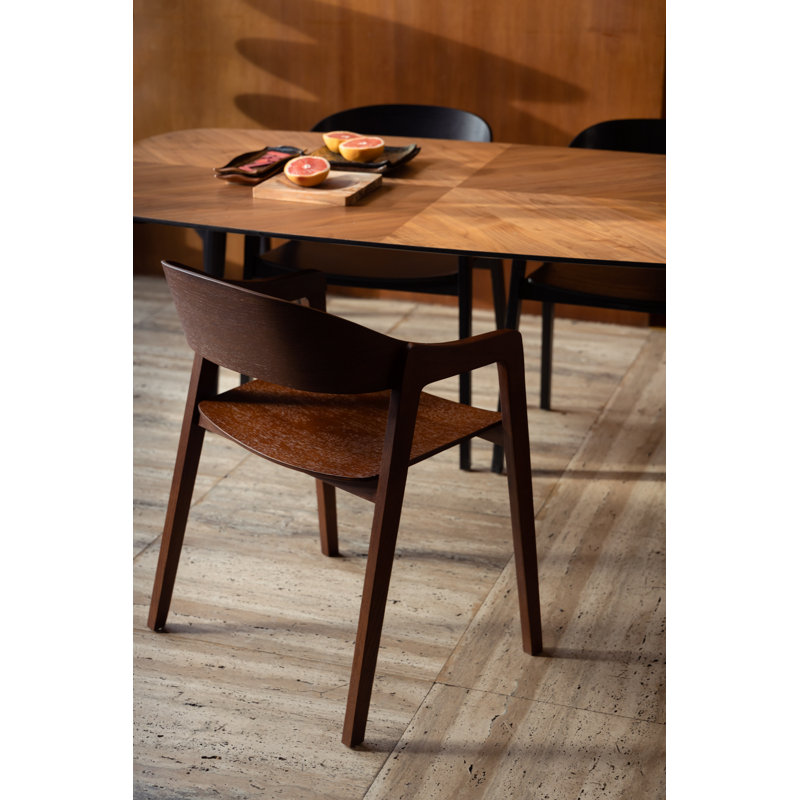 Westlake Solid Wood Arm Chair, Brown
