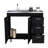 Utility Sink Cabinet Telford, Kitchen, Black