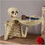 Bol décoratif en résine en forme de squelette, plateau à bonbons squelette gothique et effrayant pour la décoration de table d'Halloween et le rangement de petits objets