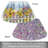 Springtime Garden 4 Piece Reversible Wedge Shaped Easy Care Placemats