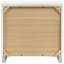 Table de chevet blanche 2 tiroirs ultrabrillante