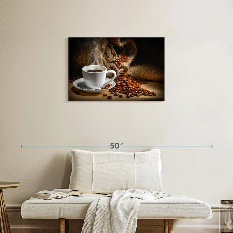 Freshly Brewed Coffee Canvas Print, 30" H x 20" W x 1.25" D