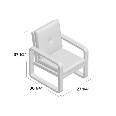 Chaise de patio avec coussin Vale