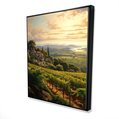 Calm Dusk Print On Canvas