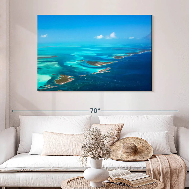 Gillard, île des Bahamas, H 32 po x l 48 po