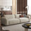 Beige Polyester Modular Sofa
