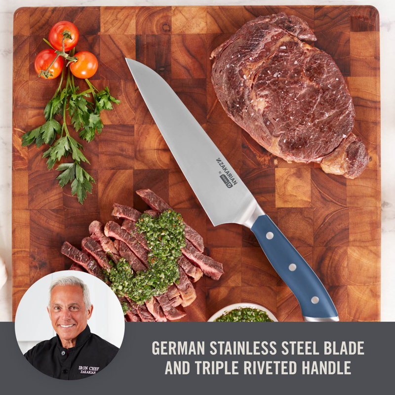 Zakarian by Dash 7" Chef Knife with Sheath