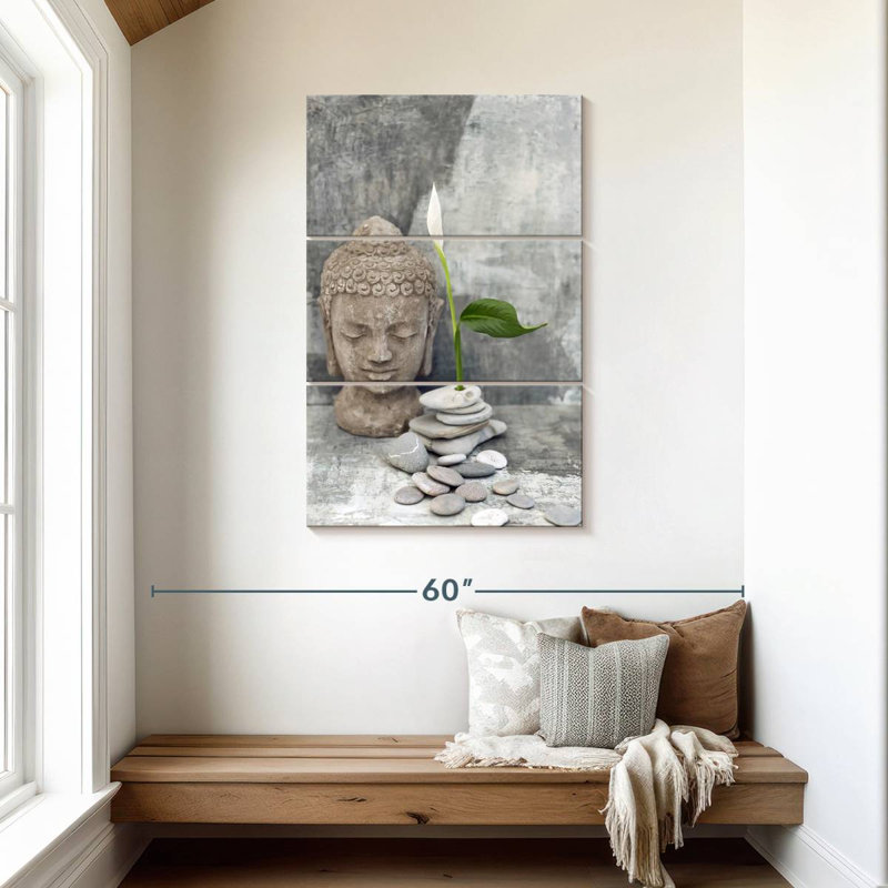 Tête de Bouddha Kerrick Zen, H 45 po x l 28 po