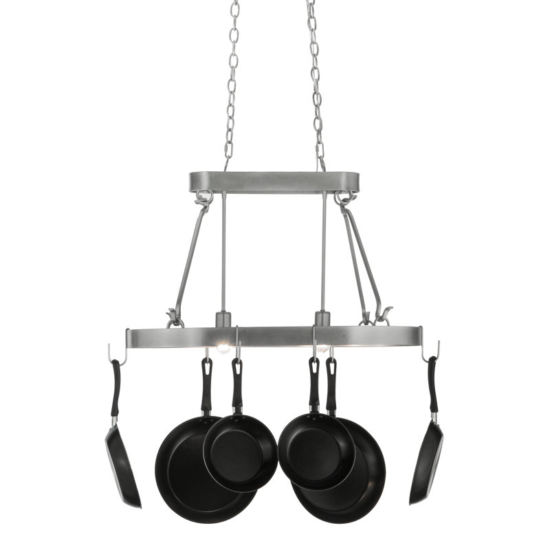 Harmony Handcrafted 2 Light Pot Rack