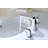 Pendant Series 8 In. Widespread 2-Handle Low-Arc Bathroom Faucet In Polished Chrome