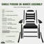 Chaise berçante d'extérieur avec haut dossier