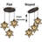 3-light Glam Chandelier With Glass Star-683306273-697981887