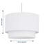 18 cm H Drum Cotton Pendant Shade ( Uno )-2109831586