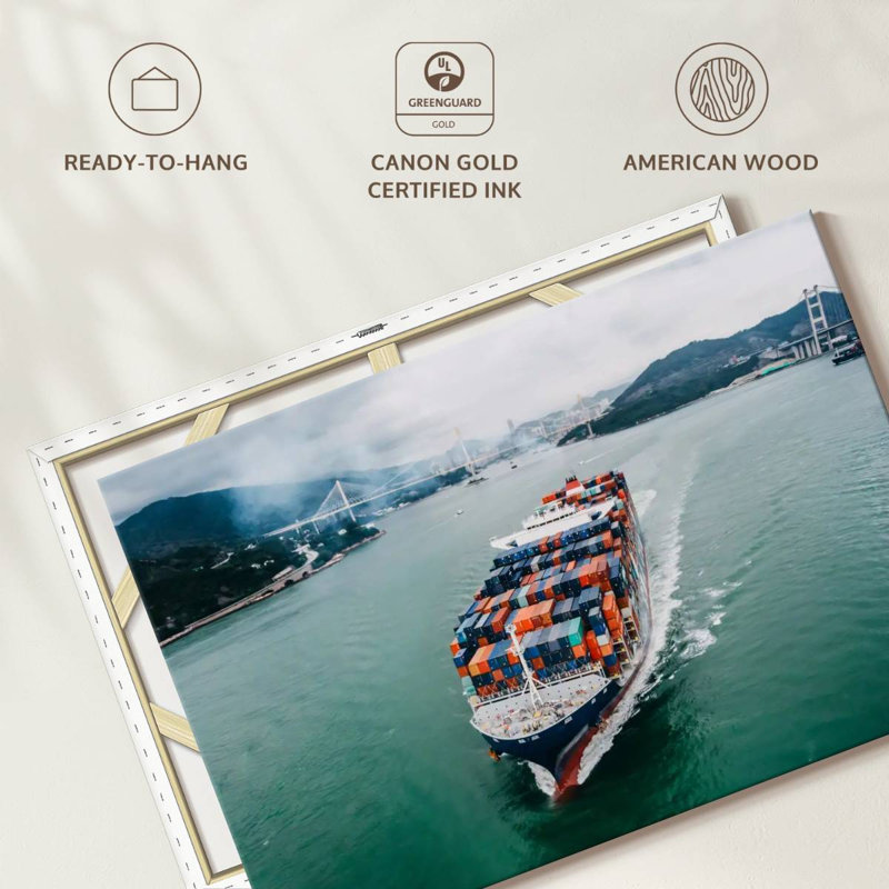 Mehar Cargo Ship Transport, 8" H x 12" W