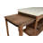Rustic 61" Wide Oak Kitchen Island, Natural