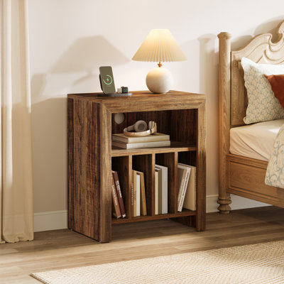 Record Player Stand, Industrial Wooden Turntable Stand
