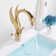 Modern Bathroom Sink Faucet Swan Two Handle Single Hole Basin Barss Mixer Tap