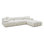 Tov Furniture Calliope Cream Vegan Shearling 4-piece Modular Sectional