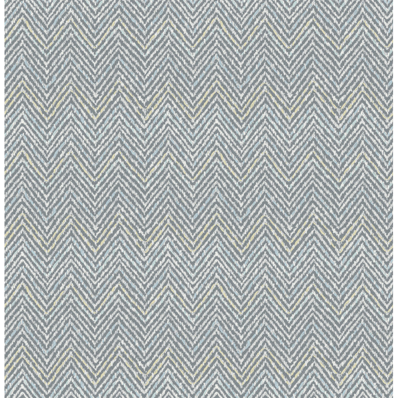 Alden Grey Blue Peel and Stick Wallpaper