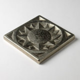 3" x 3" Metal Sun Decorative Tile Inser