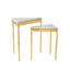 Marble Nesting End Table