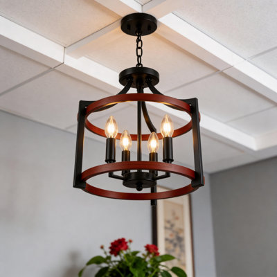 Dzmitriy 4 - Light Dimmable Lantern Square / Rectangle Chandelier