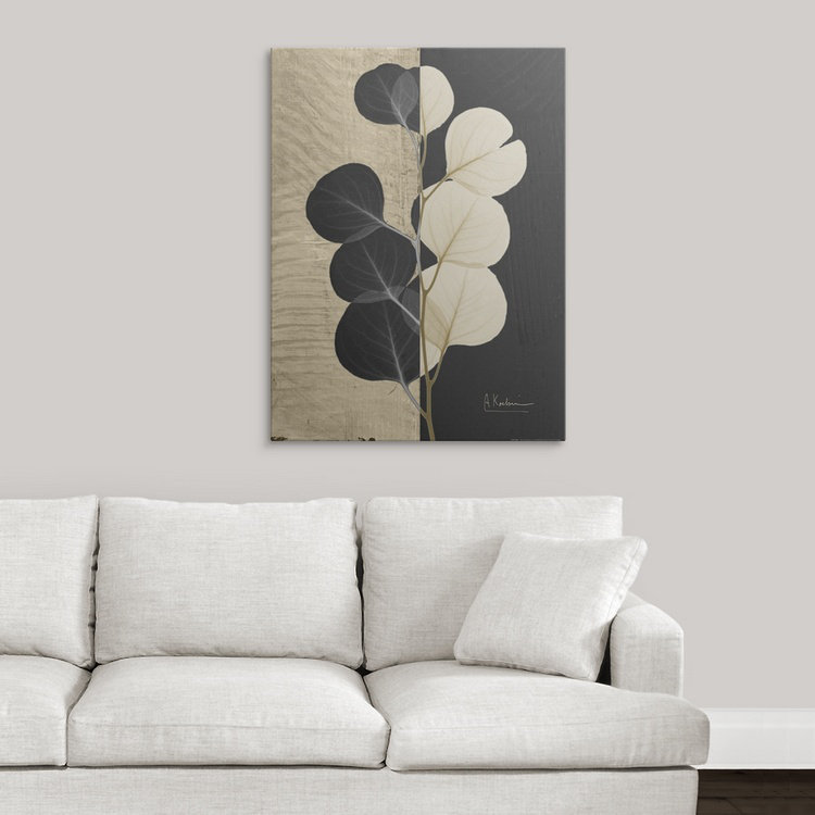 "Manigault" Eucalyptus Leaf X-Ray par Kiranjit, reproduction de photo, H 24 po x l 18 po x 1,5 po, Toile