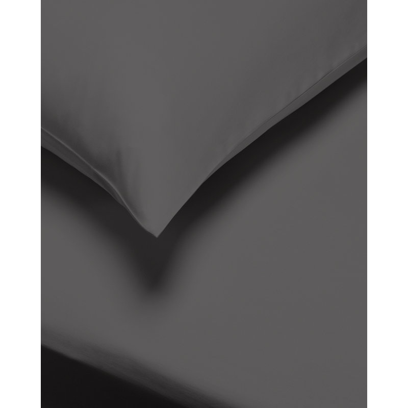 400 Thread Count 100% Cotton Sateen Oxford Pillowcase Pair, White, Standard (50 x 75cm)