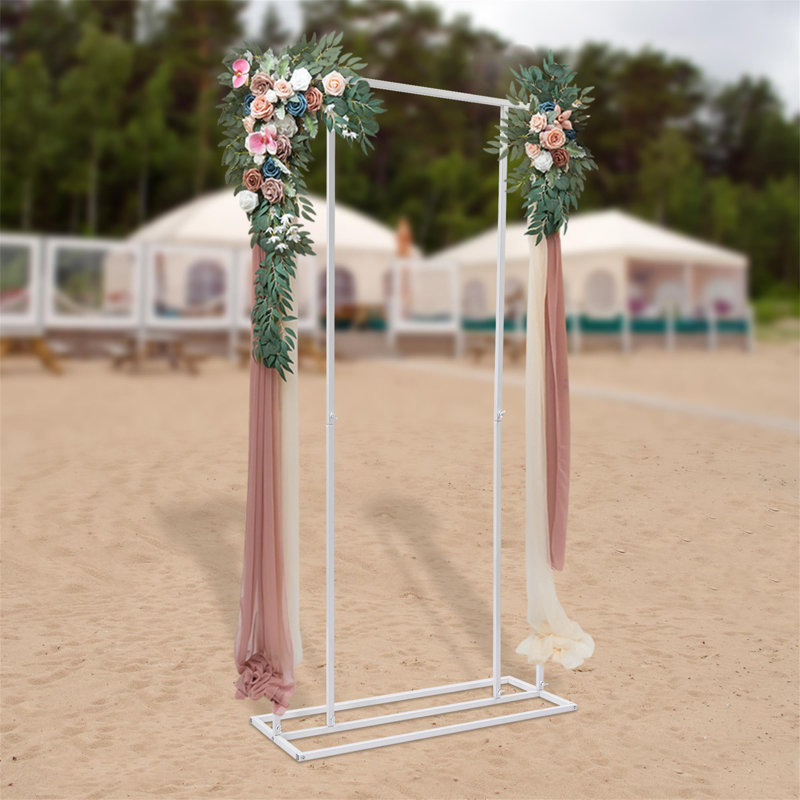 Toiles de fond et enseignes en fer de H 78,7 po x l 39,3 po, Blanc