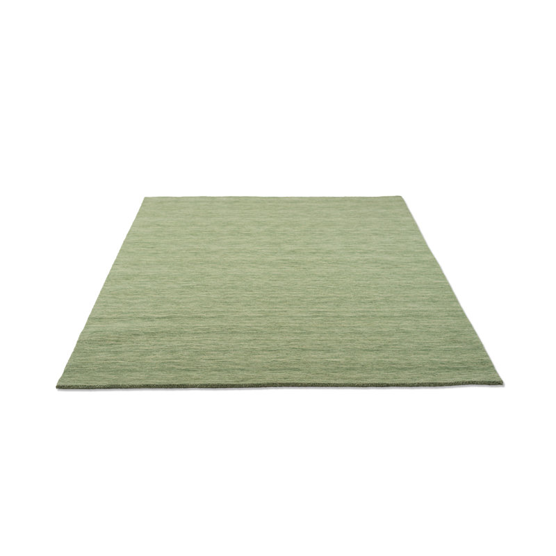 Rectangular Uniform Color Wool Hand Woven Area Rug, Rectangle 60cm x 90cm