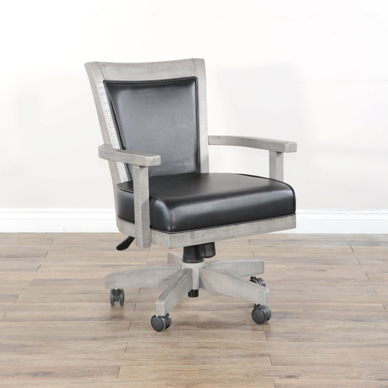 Fauteuil de direction Heanor, Vinyle gris alpin, Gris