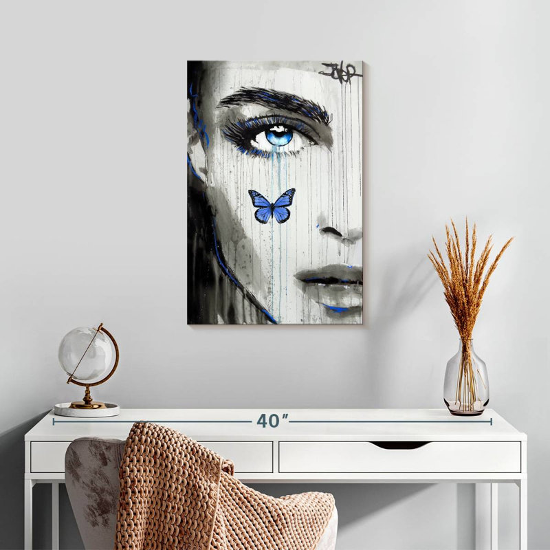 Karma bleu Leisha, H 24 po x l 16 po