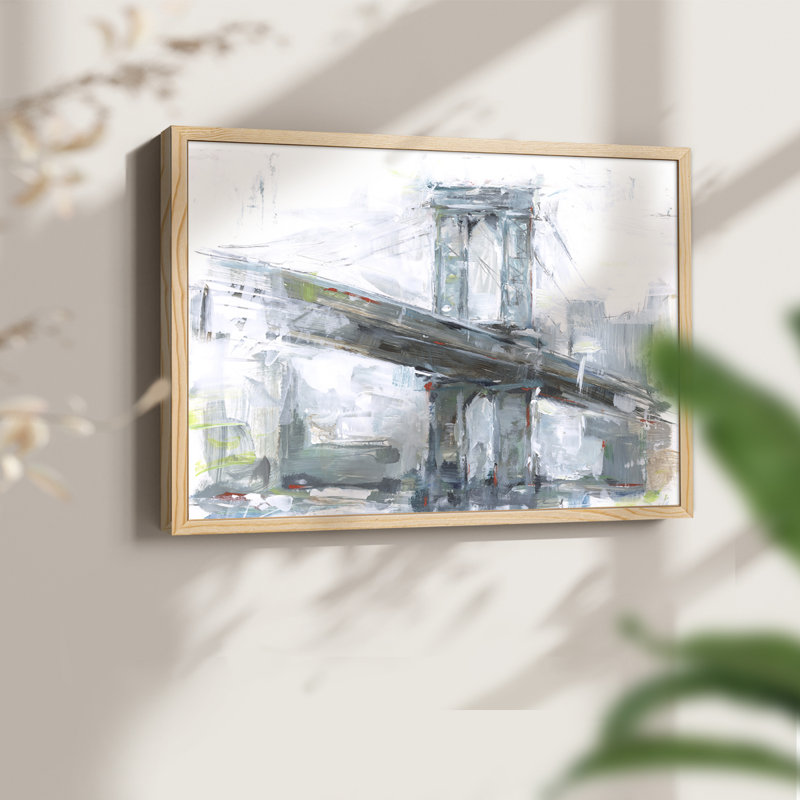 Brilliant City Study IV - Reproduction encadrée - Restickable, H 8 po x l 10 po, Naturel
