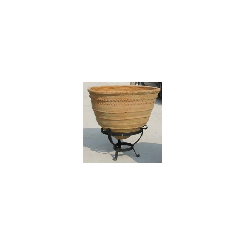 The Mediterranean Collection Handmade Pot Planter, Terracotta