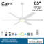Ventilateur de plafond intelligent d'intérieur / extérieur 65 po Cairo-116794742-116794744