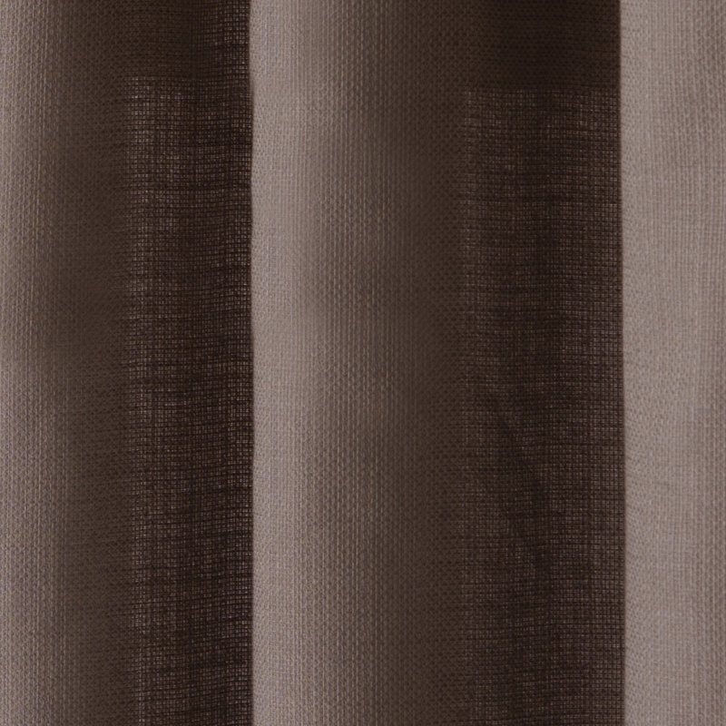 Wein Polyester / Cotton Light-Filtering Solid Color Curtain Panel with Grommet Top, 50" x 95", Chocolate