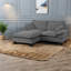 Canapé modulaire confortable en chenille avec repose-pieds, style moderne pour la maison