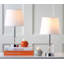 Ensemble de lampe de table transparent / verre / métal de 16 po Herendeen-30601903