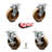 4 Piece High Temp Phenolic Caster Set
