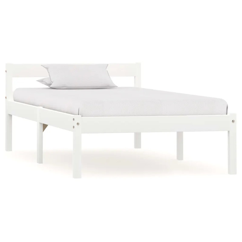 Aaryahi Solid Wood Bed, Honey Brown, European Single (100 x 200 cm)