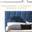 Grand lit bleu avec lit gigogne escamotable et deux tiroirs en tissu, revêtement en velours élégant, fabrication, convient au matériau de rangement de la chambre principale, matériau doux, chambres d'amis idéales