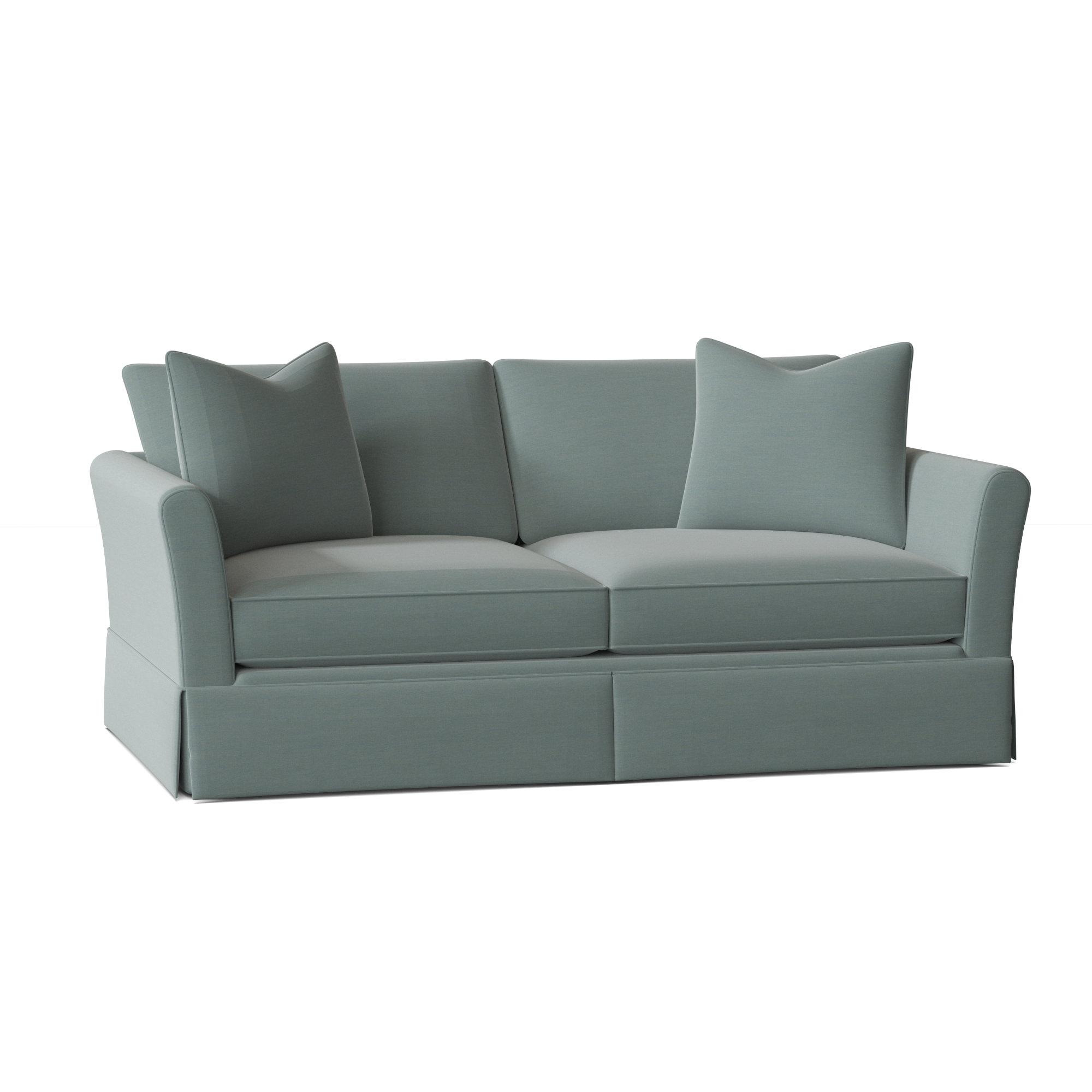 Shelby 60'' Upholstered Sleeper Sofa, Sunbrella® Canvas Spa