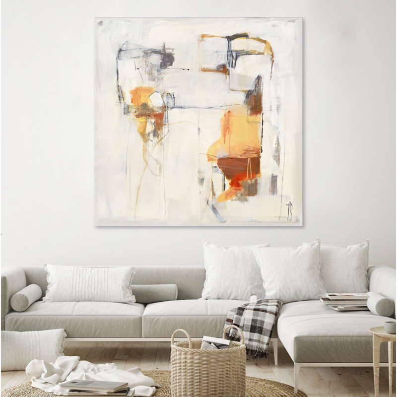 «Road Map II» par Terri Burris, reproduction d'art sur toile tendue, H 54 po x l 54 po x P 1,5 po