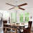 Kahliel 52" Industrial 4-Light Caged Ceiling Fan with Lights and Remote, 6-Speed Reversible Ceiling Fan-507656237-507768121